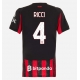 AC Milan Samuele Ricci #4 Replike Domaci Dres za Ženska 2025-26 Kratak Rukav